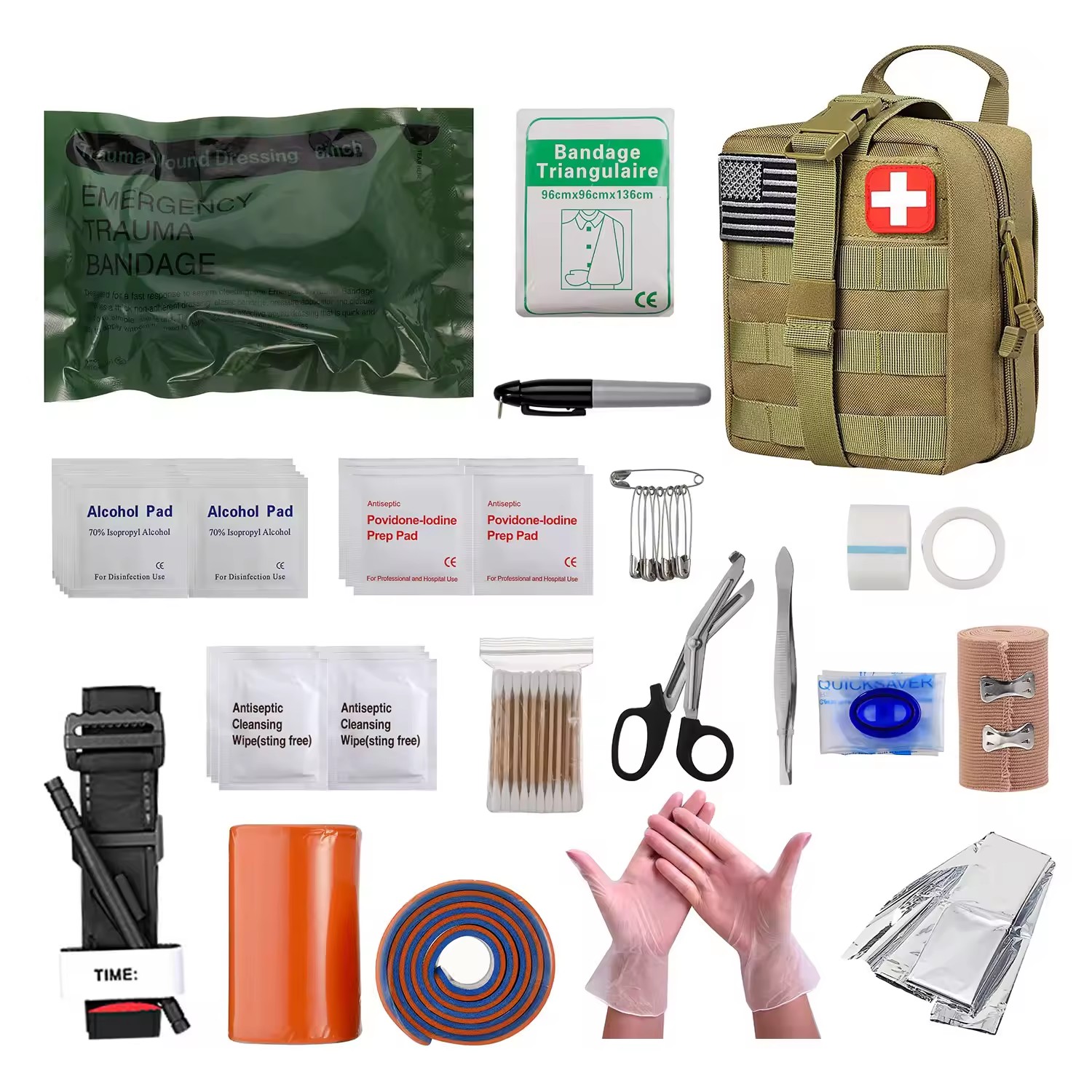 Surviveware Kit completo de primeros auxilios Botiquín médico de emergencia