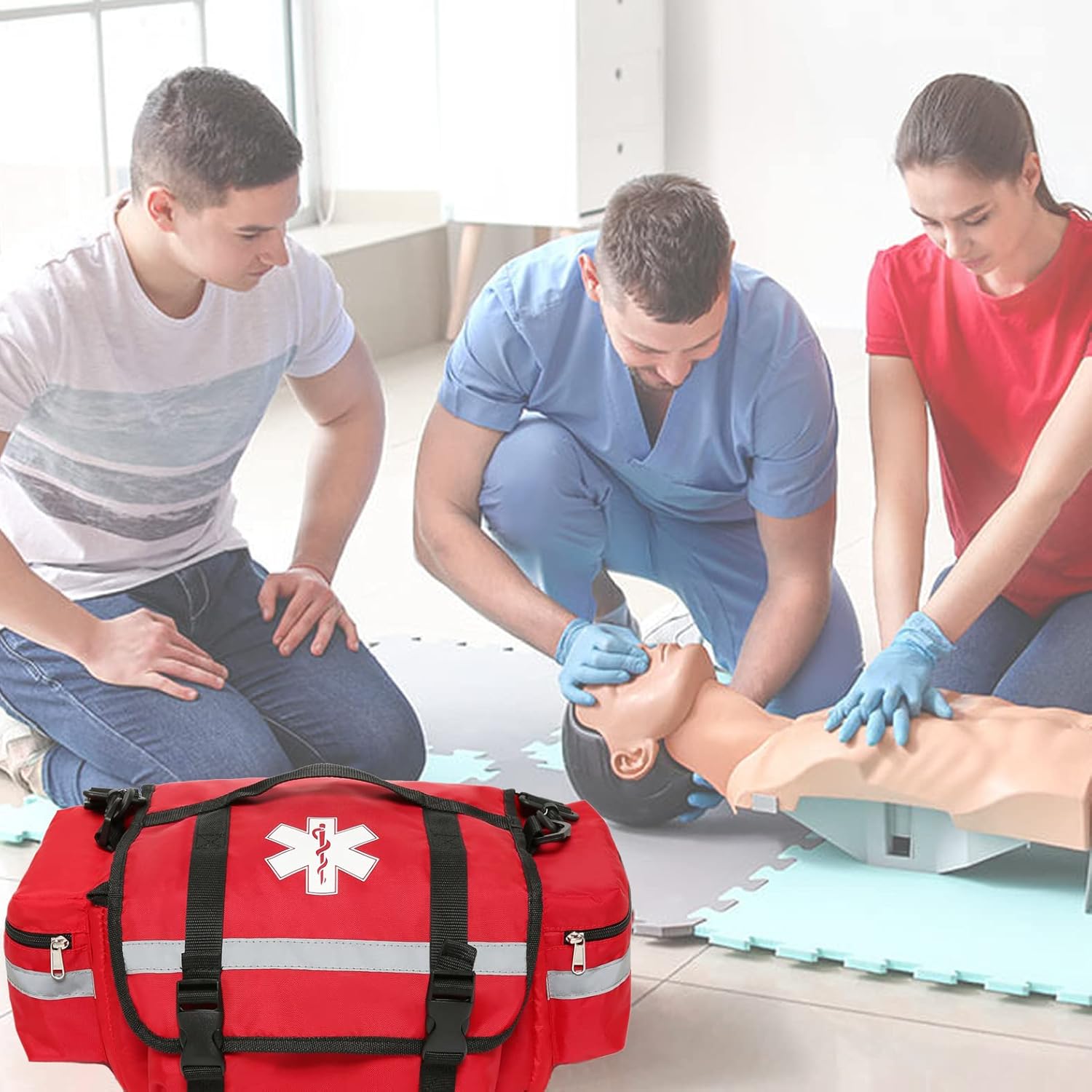 Bolsa de primeros auxilios portátil Bolsa de emergencia para medicamentos