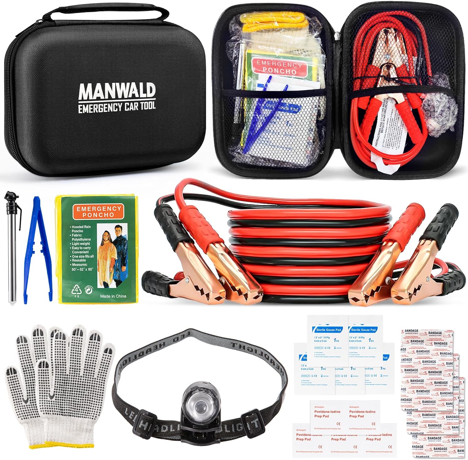 Artículos esenciales para un kit de emergencia de vehículo antes de salir a la carretera