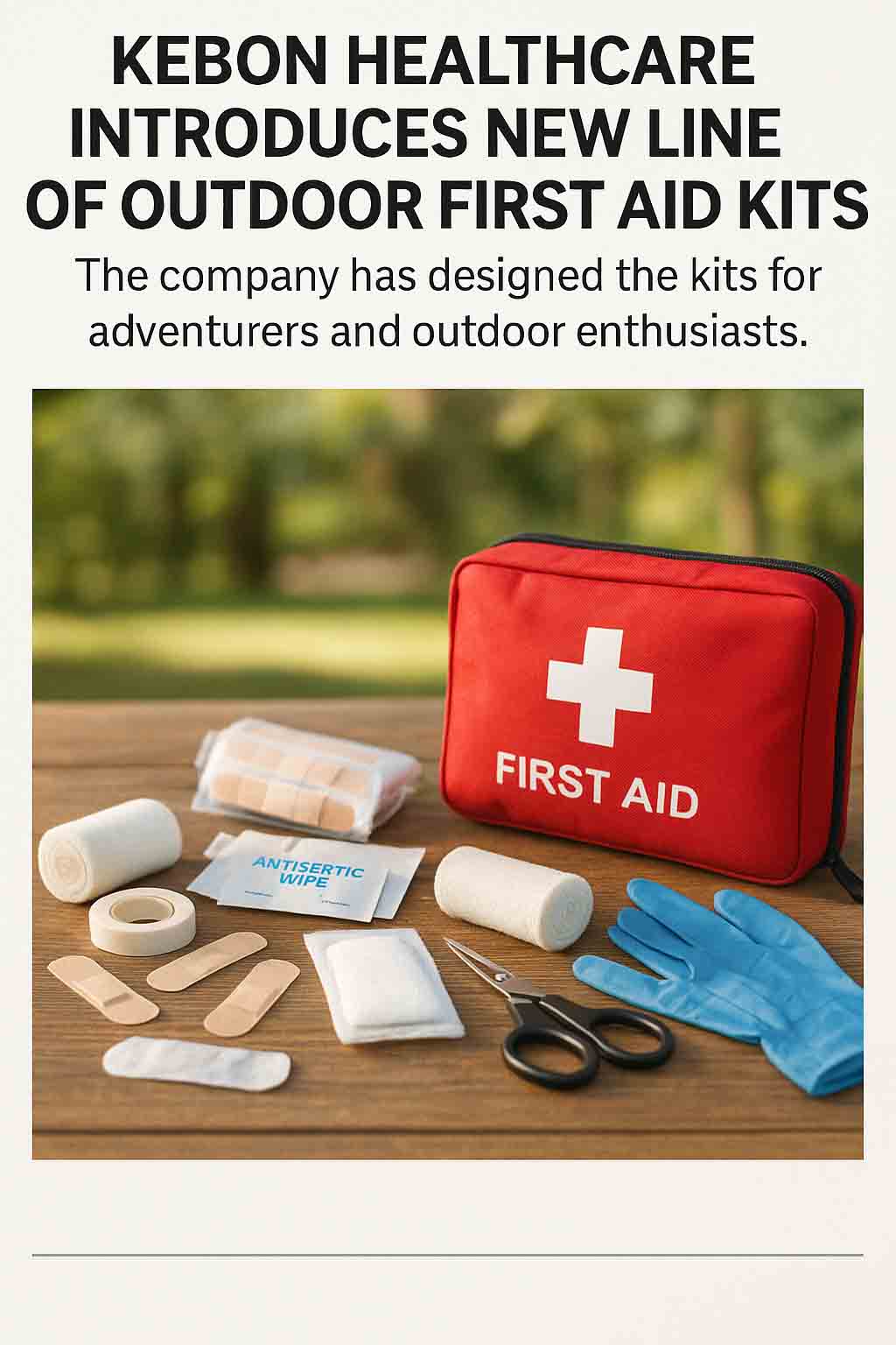 Kebon Healthcare presenta una nueva línea de kits de primeros auxilios al aire libre