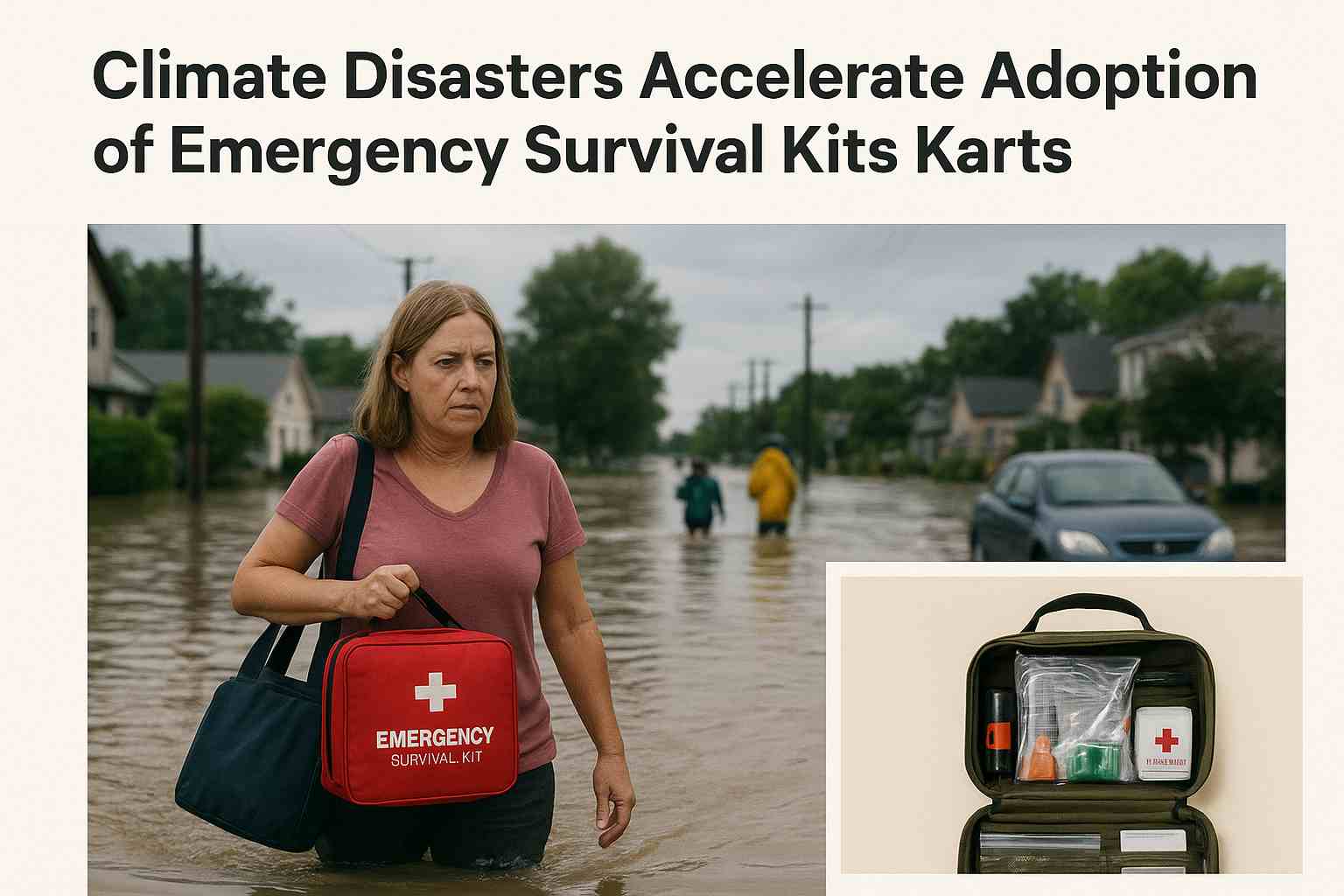 Los desastres climáticos aceleran la adopción de kits de supervivencia de emergencia