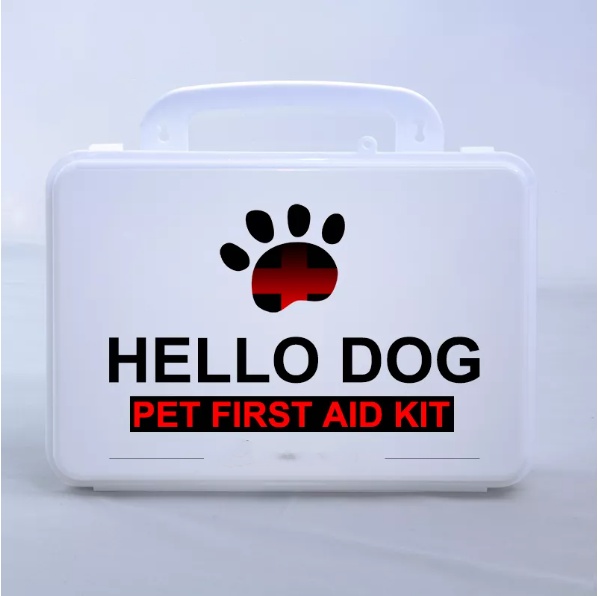 Caja de botiquín de primeros auxilios para perros blanca | Estuche de botiquín de emergencia para mascotas PP | Vacío o Lleno | OEM/ODM al por mayor