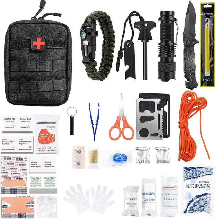 Kit de seguridad de supervivencia al aire libre