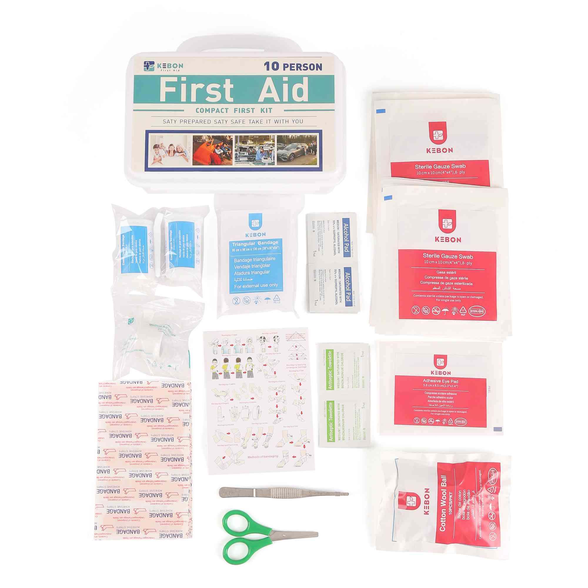 Caja de plástico en el lugar de trabajo.